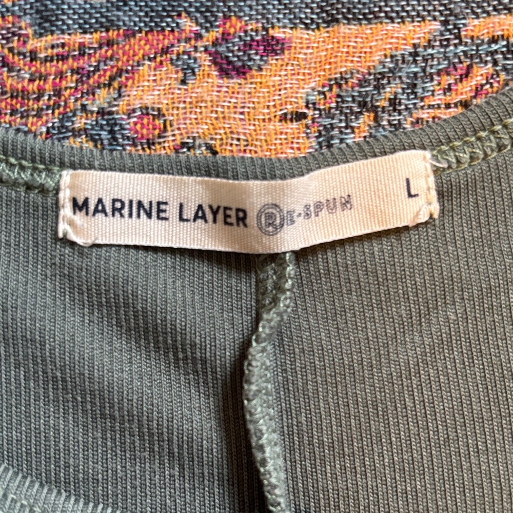 Marine Layer Olive Green Sleeveless Romper - Picture 7 of 8